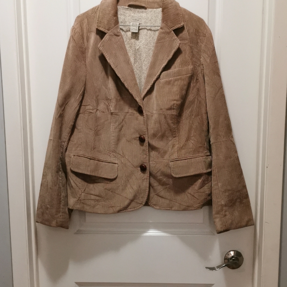 L.L. Bean Women's‎ Brown Corduroy Blazer